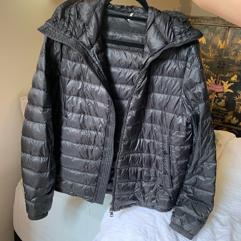 MONCLER lightweight down black puffer jacket